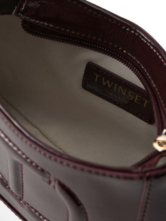 Сумка с лого в тон, бордовая TWINSET | Фото 4