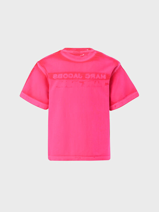 Розовая футболка с логотипом в тон Marc Jacobs | Фото 2