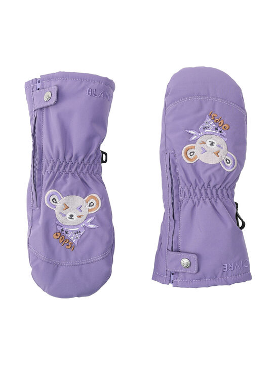 Варежки непромокаемые с молнией, сиреневые Poivre Blanc | Фото 2
