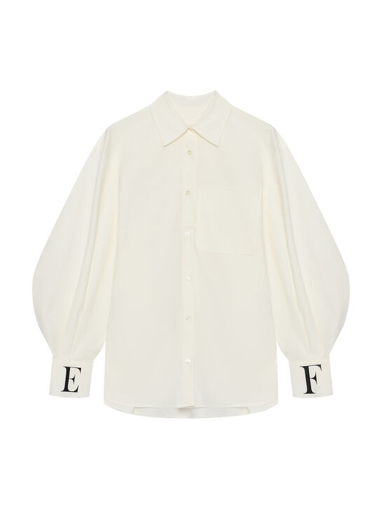 Рубашка с лого на манжетах Elisabetta Franchi | Фото 1