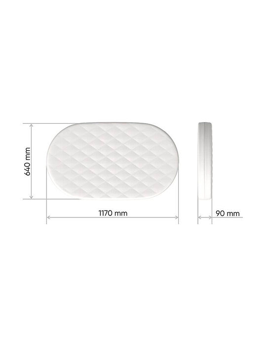 Матрас для кроватки, кокос/форплит/латекс 9 см Ellipsefurniture | Фото 2