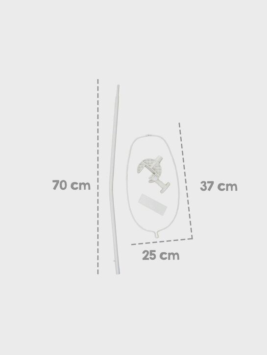 Держатель для балдахина Roba, 150 см, белый  | Фото 2