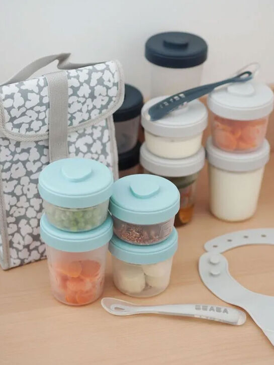 Набор из контейнеров 2x90 ml + 4x150 ml + 6x250 ml и двух ложек BEABA | Фото 3
