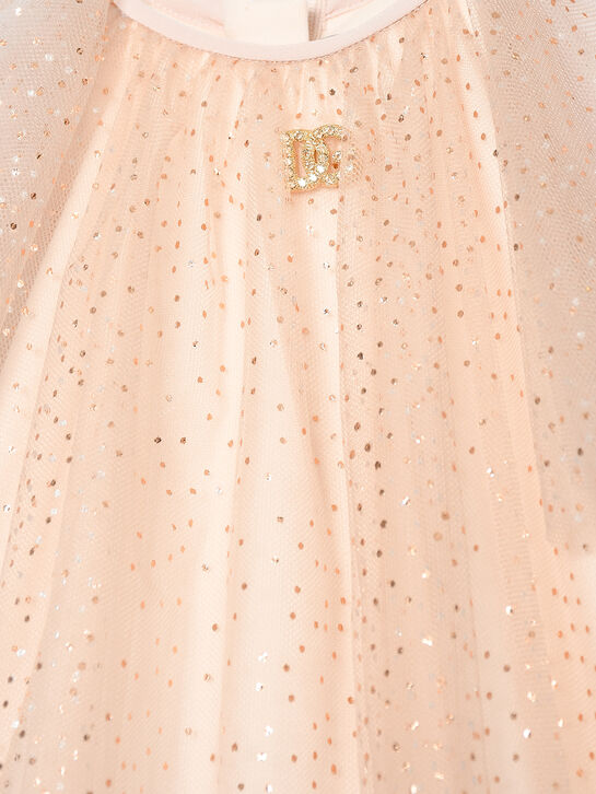 Платье из фатина с блестками Dolce&Gabbana | Фото 3