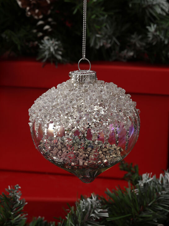 Елочные подвески Серебристые шары, 8 см Goodwill | Фото 2