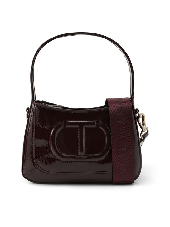 Сумка с лого в тон, бордовая TWINSET | Фото 3