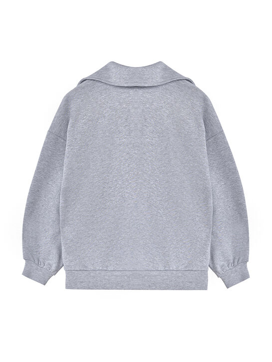 Свитшот-поло, серый Dan Maralex | Фото 2