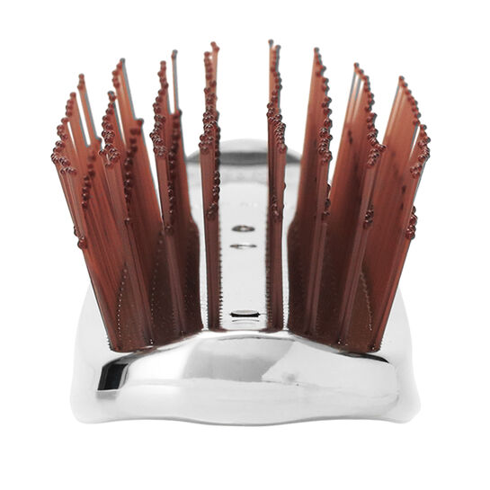Расческа Scalp Brush Chromе, серебро, удлиненная S-heart-S | Фото 5