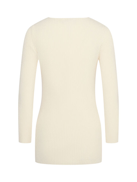 Джемпер BELLA в рубчик на пуговицах, кремовый Pietro Brunelli | Фото 6