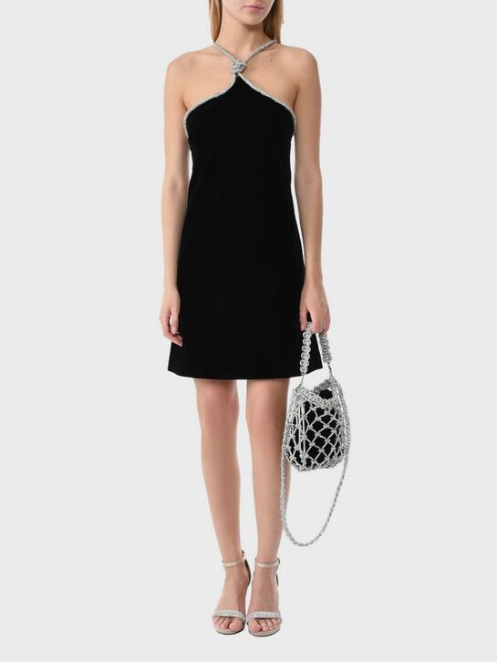 Плетеная сумка с бархатным мешочком ALINE | Фото 4