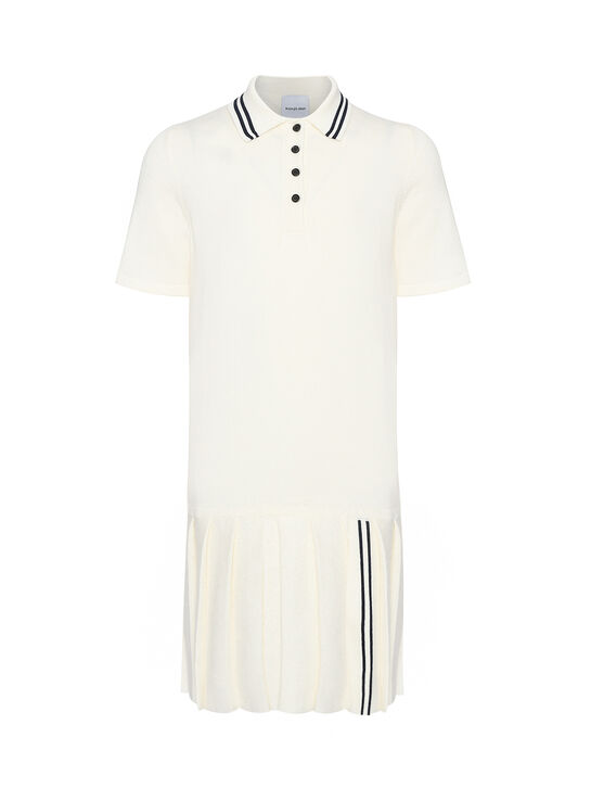 Платье-поло, белое KengLabel | Фото 2