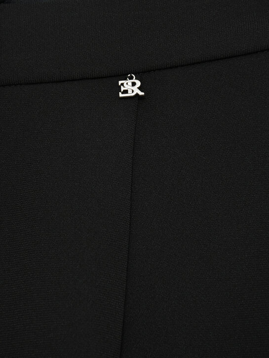 Брюки широкие, черные Ermanno Scervino | Фото 3