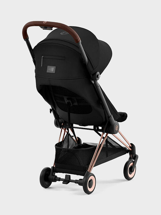 Коляска прогулочная Coya Rosegold Sepia Black с дождевиком CYBEX | Фото 6