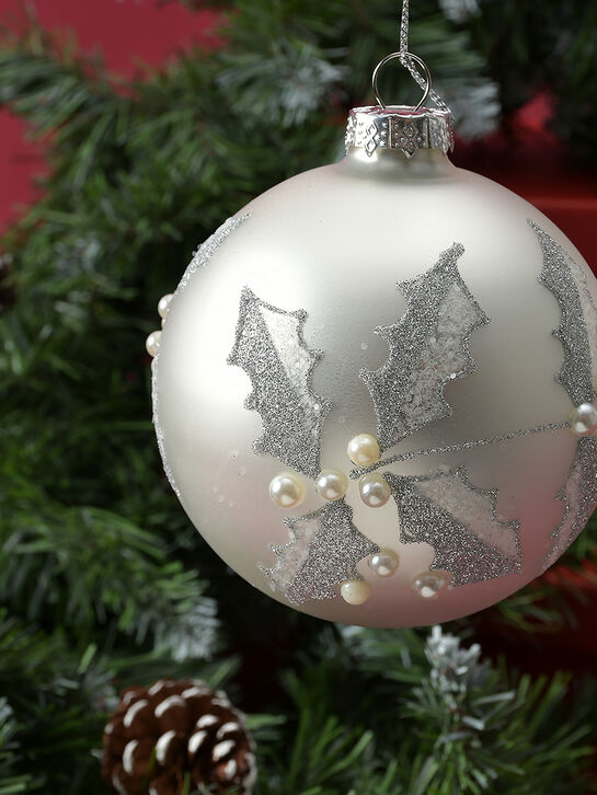 Шар 3D с жемчужинами, 10 см, серебро, 2 вида Goodwill | Фото 6