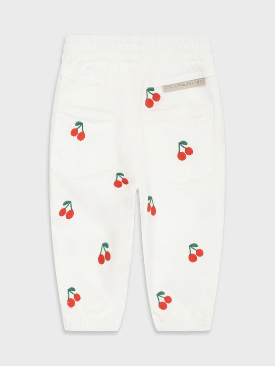 Джинсы с принтом &quot;вишни&quot; Stella McCartney | Фото 2