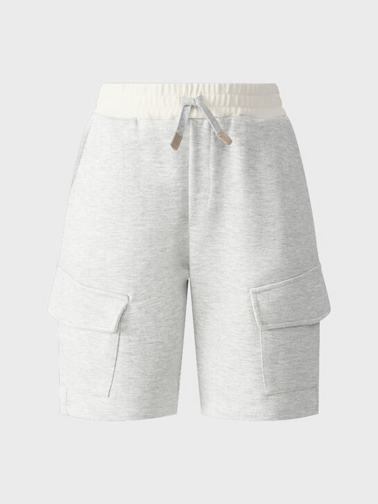 Бермуды серого цвета с карманами карго Eleventy | Фото 1