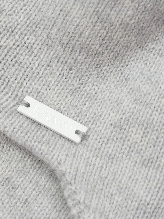 Шапка из шерсти и кашемира с меховым помпоном Il Trenino | Фото 3