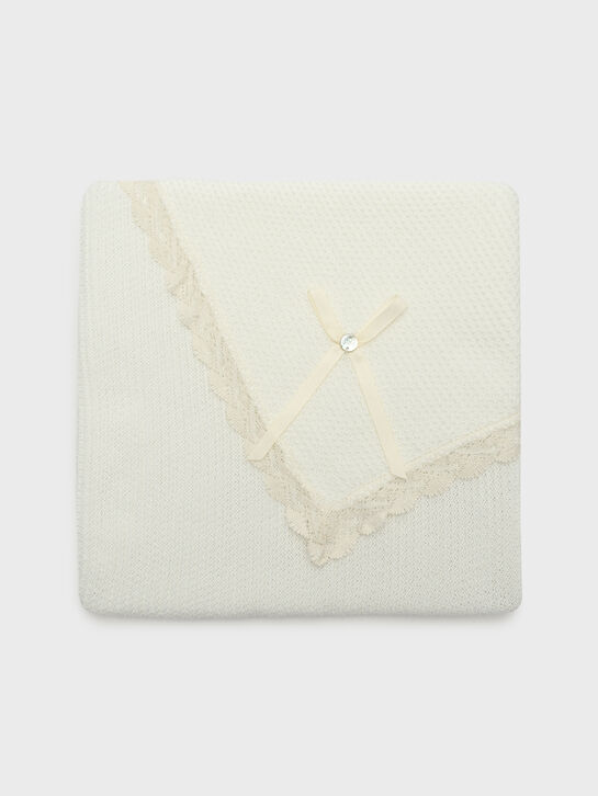 Плед кружевной отделкой, кремовый Paz Rodriguez | Фото 1