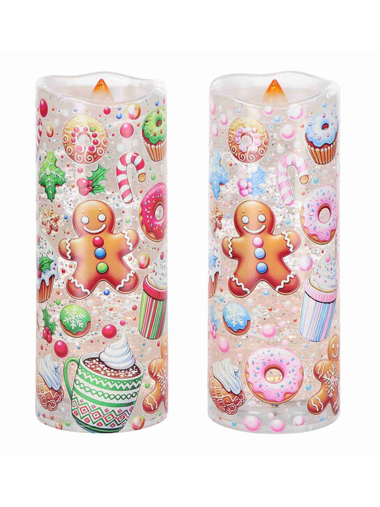 Светодиодная свеча водяная 8×8×20,5 см Timstor | Фото 1