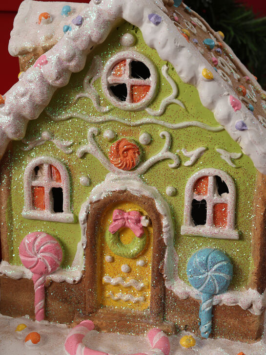 Фигрка декоративная &quot;Домик&quot; с подсветкой (АААх3) 28 см TIANQIN ARTS AND CRAFTS | Фото 7