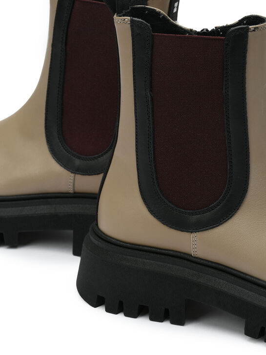 Ботинки высокие, бежевые MARNI | Фото 3