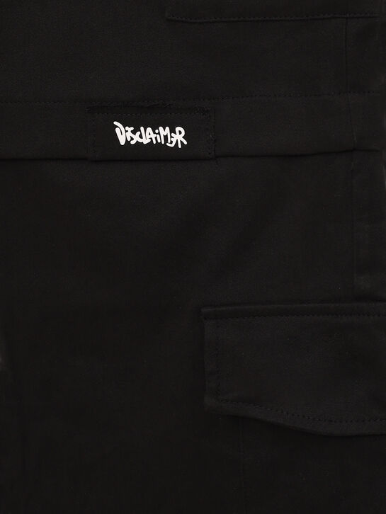Брюки-карго, черные Disclaimer | Фото 3