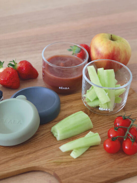 Набор контейнеров BEABA 2шт 150 мл (стекло) с крышкой для хранения продуктов  | Фото 5