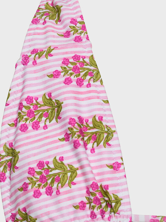 Купальник в полоску с цветочным принтом Saint Barth | Фото 7