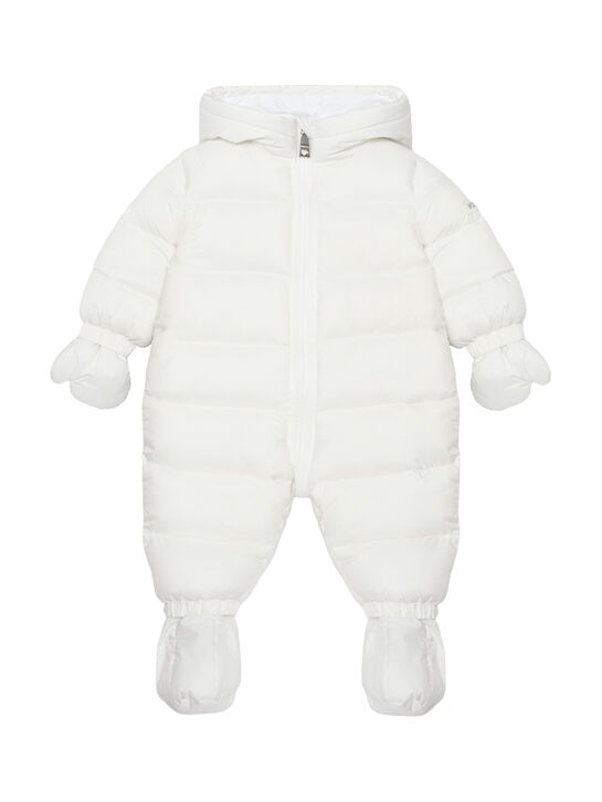Белый комбинезон на молнии Monnalisa | Фото 1