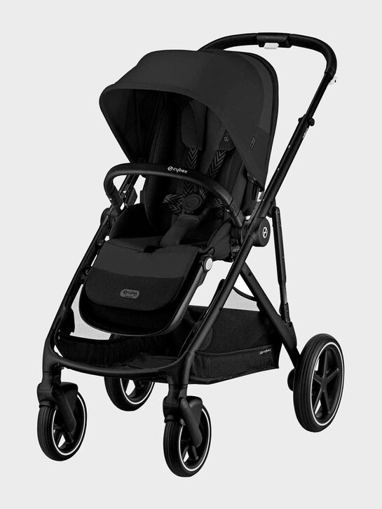 Коляска Gazelle S BLK Moon Black с корзиной и дождевиком CYBEX | Фото 1