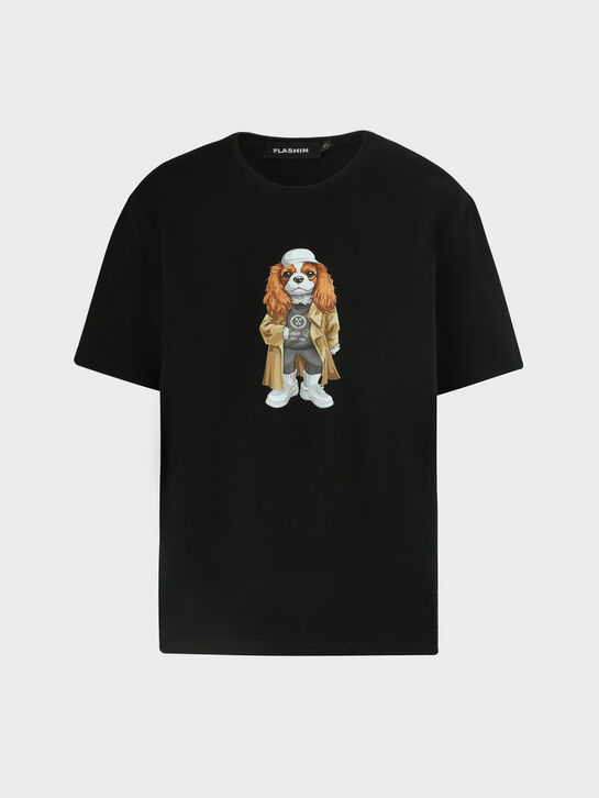 Футболка с принтом &quot;спаниель&quot; Flashin | Фото 1