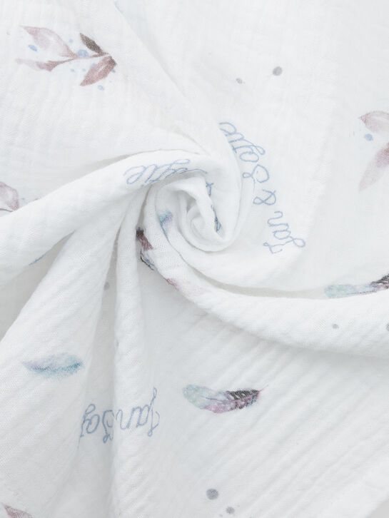 Комплект из 3 пеленок с принтом совы, 120х120 см Jan&Sofie | Фото 4