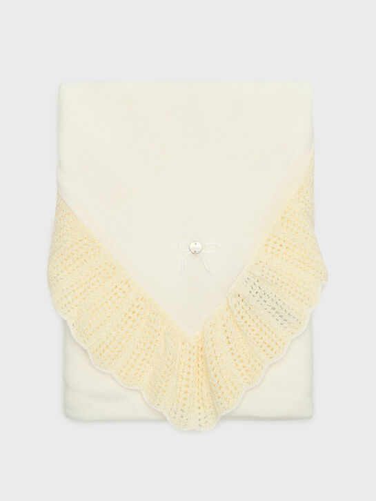 Плед вязаный, кремовый Paz Rodriguez | Фото 2