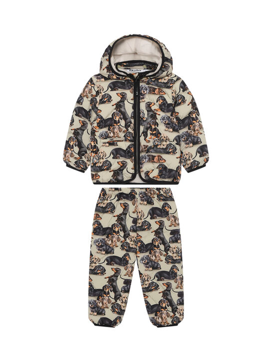 Комплект: куртка и брюки, принт &quot;таксы&quot; Molo | Фото 1