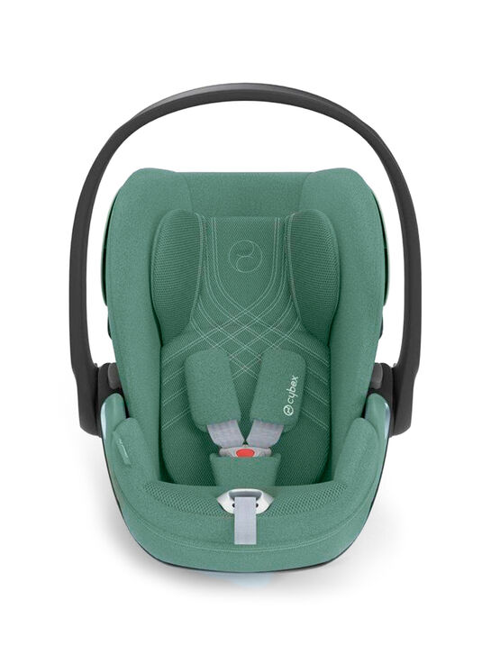 Коляска 3 в 1 Priam IV Rosegold цвет Leaf Green в комплекте со спальным блоком Lux Carry Cot, креслом Cloud T и Базой Isofix CYBEX | Фото 8