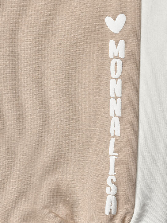 Костюм спортивный, принт мишка в стразах Monnalisa | Фото 8