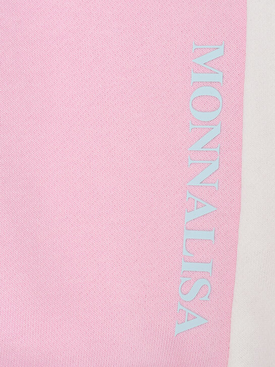 Костюм спортивный свитшот+брюки, принт кошечки Monnalisa | Фото 7