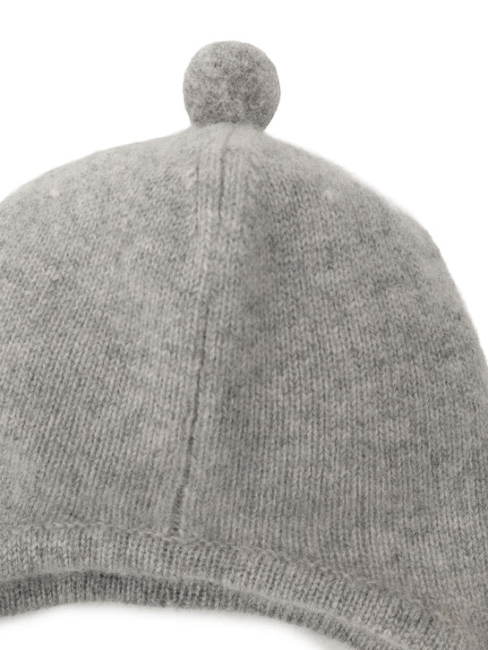 Шапка кашемировая, серая Oscar et Valentine | Фото 3