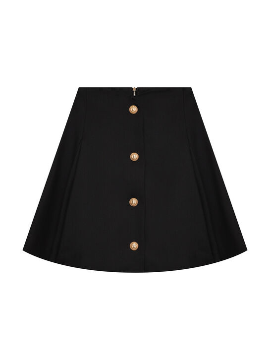 Юбка с пуговицами, черная Balmain | Фото 1