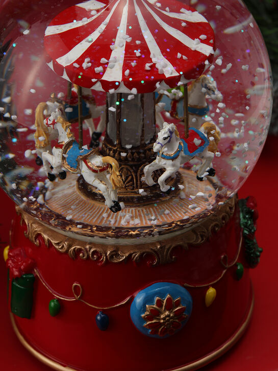 Шар &quot;Карусель с лошадьми&quot;, рождественская мелодия, 2,5х12,5х16,5см Musicboxworld | Фото 4