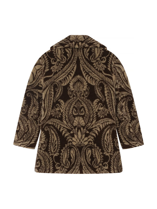 Шуба с принтом &quot;пейсли&quot; Etro | Фото 3