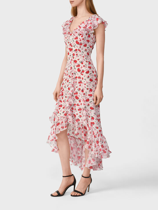 Платье Anette с рюшей и цветочным принтом Roses & Lace | Фото 4