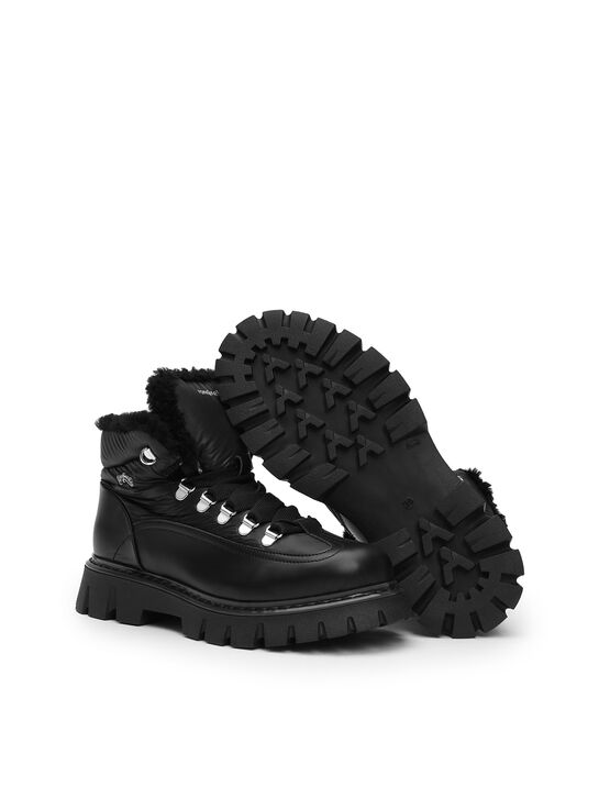 Ботинки с меховой подкладкой, черные Rondinella | Фото 8