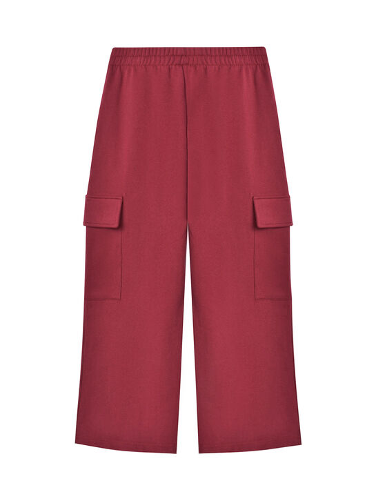 Спортивные брюки с карманами-карго, бордовые The New Society | Фото 2