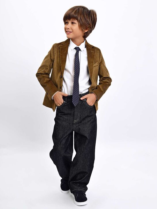 Джинсы прямого кроя, темно-синие N21 | Фото 2