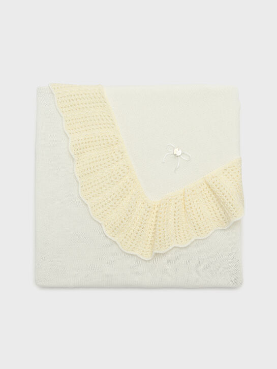 Плед вязаный, кремовый Paz Rodriguez | Фото 1