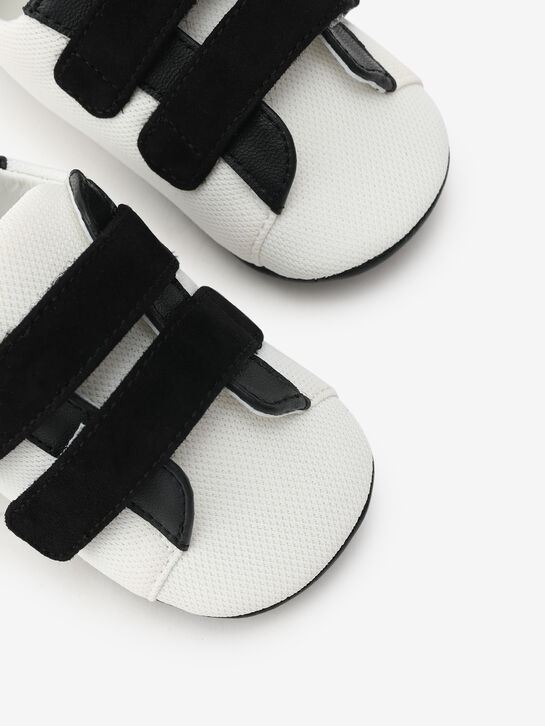 Пинетки-кеды черно-белые с лого Dolce&Gabbana | Фото 5