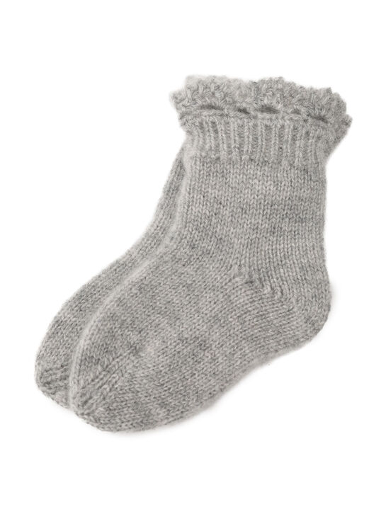 Носки кашемировые, серые Oscar et Valentine | Фото 1