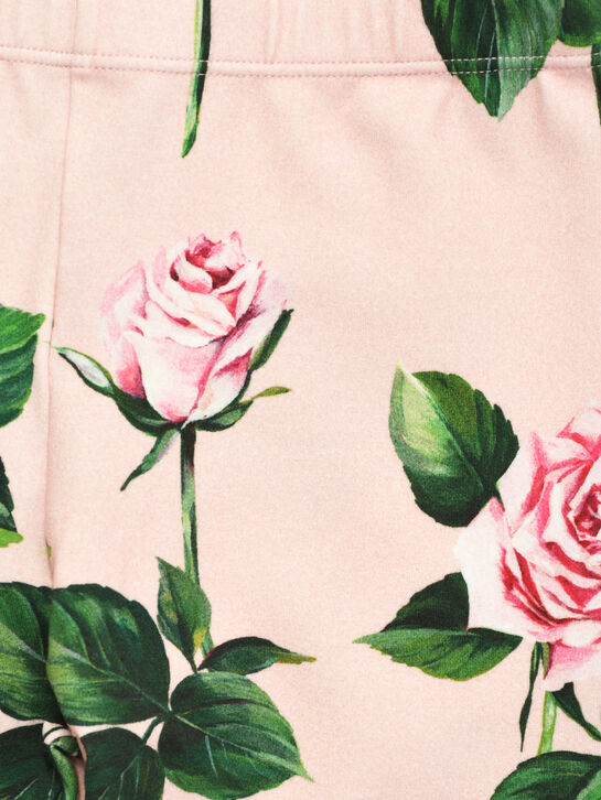 Леггинсы, принт розы Dolce&Gabbana | Фото 3