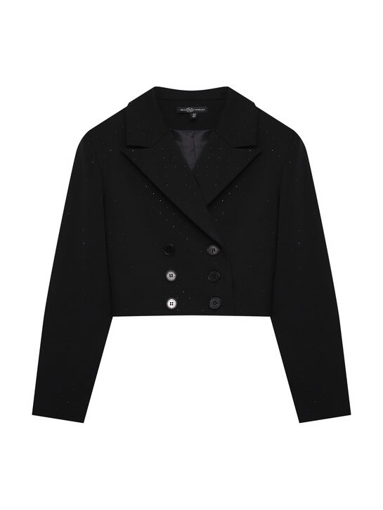 Пиджак двубортный со стразами Dan Maralex | Фото 1